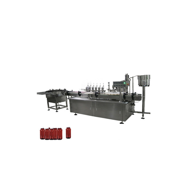 Bottiglietta di collirio, riempitrice di smalti e tappatrice